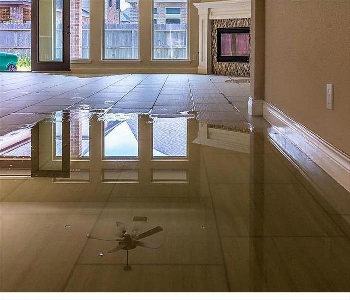 standing water inside of a home